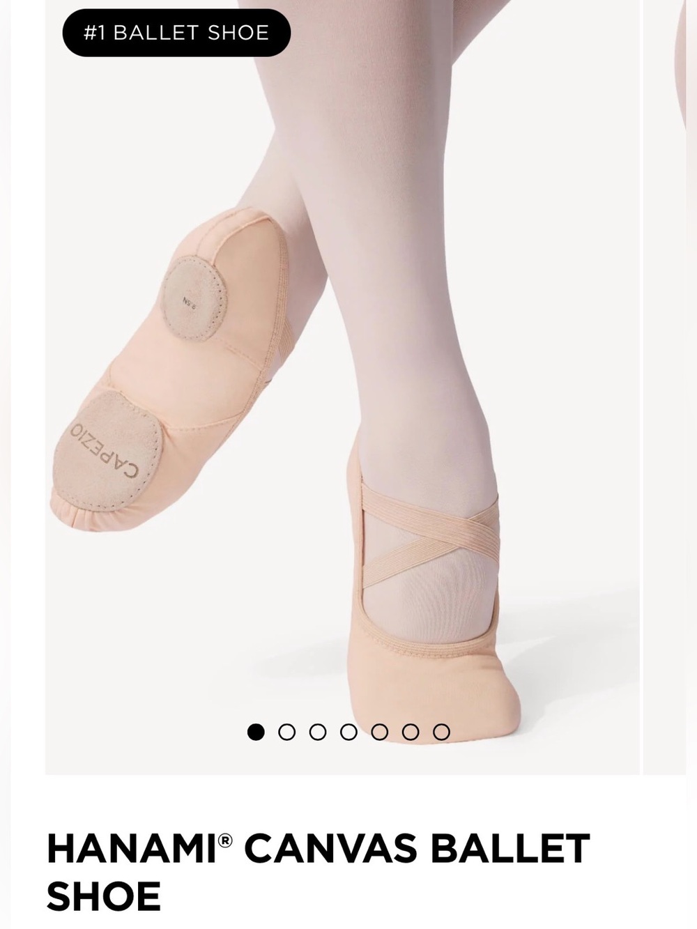 Capezio Canvas Split Sole Pink Ballet Shoes 🩰